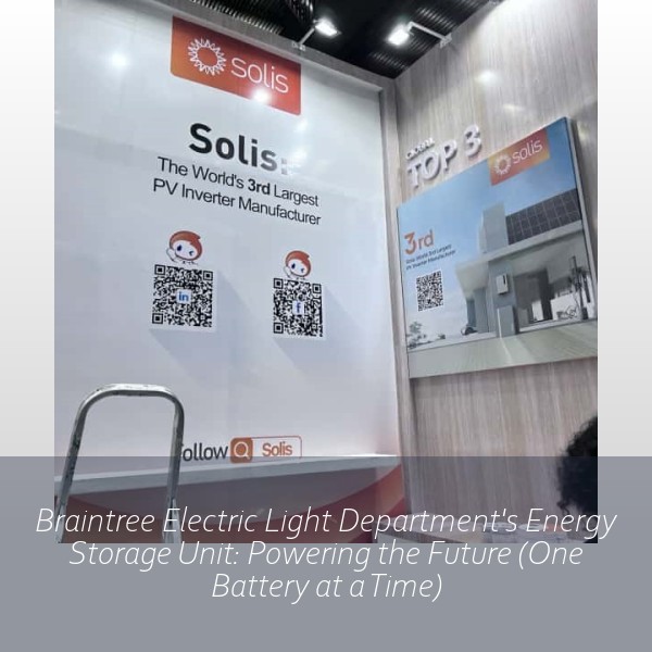 Braintree Electric Light Department's Energy Storage Unit: Powering the Future (One Battery at a Time)
